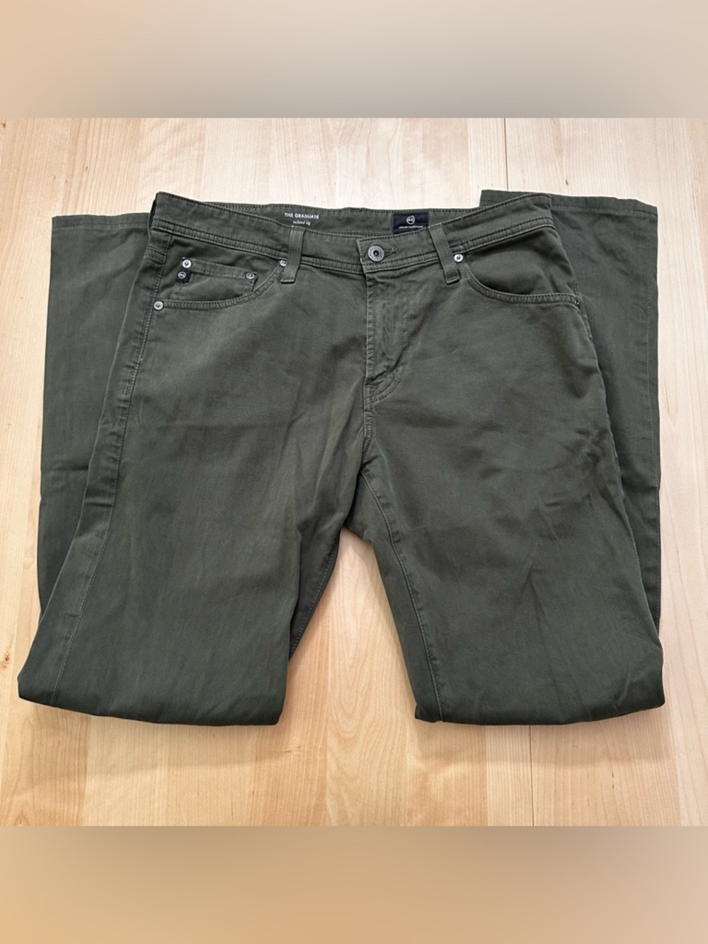 AG Denim “The Graduate” pants army green 32x34